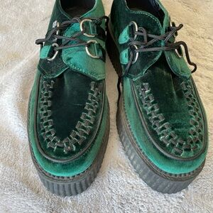 T.U.K Green Velvet creepers Shoes men’s size 8